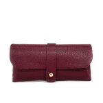 Etui à lunettes en cuir grainé lumos rouge bordeaux Etui à lunettes en cuir grainé lumos rouge bordeaux