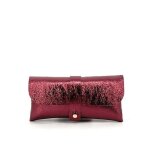 Etui � lunettes en cuir iris� lumos - oh my bag - framboise - femme - rose