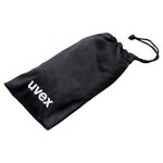 �tui � lunettes - uvex - sac en microfibre - protection - noir - fermeture � cordon
