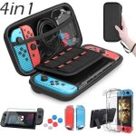Etui pour nintendo switch protection switch housse + nintendo switch coque transparente + protection ...