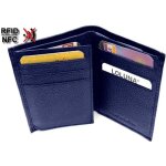 Etui porte carte de crdit rfid / nfc cuir 3 volets 9 cartes anti piratage mini portefeuille compact ...