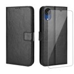 Etui portefeuille en cuir pu avec verre trempé et housse pour samsung galaxy a03 core 6. 5 - noir Etui portefeuille en cuir pu avec verre trempé et housse pour samsung galaxy a03 core 6. 5 - noir