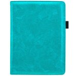 Etui portefeuille luxe unie liseuse kobo aura h2o edition 2 turquoise imoshion