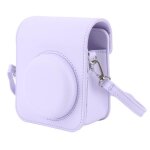 tui de protection pour appareil photo - salutuya - mini 12 - violet - pu - sangle rglable