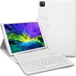 �tui de protection - apple - ipad pro 11 - clavier bluetooth azerty - blanc - compatible 2018 - 2020