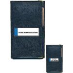 Etui protection cuir noir porte carte grise papiers voiture permis de conduire � personnaliser avec votre ...