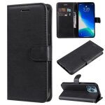 Etui protection housse en cuir pu portefeuille pour apple iphone 14 pro max - noir