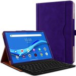 tui de protection et mode support couleur violet avec clavier azerty bluetooth pour tablette lenovo ...