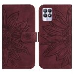 Etui realme 8i - realme narzo 50 4g 6. 6 housse en cuir pu etui [fentes pour cartes] [magntique] - tournesol ...
