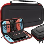 �tui / sac - nintendo - sac de rangement pour console - noir rouge - protection - mixte