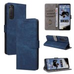�tui sony xperia 5 ii premium business housse de protection antichoc avec support protection - bleu