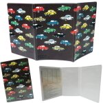 Etui souple � papiers de voiture auto retro noir - rangement prot�ge pochette permis conduire carte grise ...