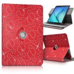 Etui support universel - acer - iconia one 10 b3 - a30 - 10 pouces - diamant rouge - synth�tique