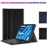 tui pour tablette + clavier bluetooth pour lenovo m10 plus 103 pouces tb - 606f tui en cuir  rabat ...
