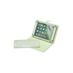 Etui tablette + clavier bluetooth - we - universel 9 - 11 - beige - compatible android / ios / windows ...