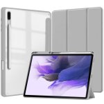 �tui pour tablette - inf - samsung galaxy tab s9fe / s9plus 12. 4 - cuir pu - antichoc - support multi ...