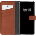 Étui de téléphone portefeuille en cuir véritable iphone 13 brun clair selencia Étui de téléphone portefeuille en cuir véritable iphone 13 brun clair selencia