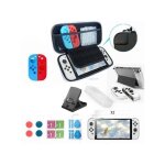 �tui de transport - inf - 15 en 1 - protection rigide eva - compatible nintendo switch oled - mixte