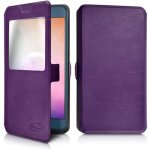 Etui s - view universel - logicom - five pro 32 - violet - semi - rigide - rabat