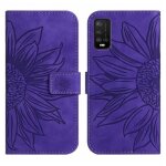 Etui wiko power u10 - u20 6. 82 - rasena - tournesol violet fonc - fentes pour cartes - fermoir magntique ...