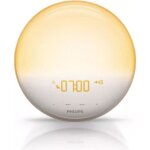 Eveil lumire - philips - hf3519 - 01 - lampe led - radio fm - 5 sons naturels
