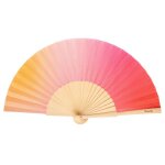 �ventail original avec un d�grad� de rouge. �ventail en bois moderne et amusant. �ventail avec des tons ...