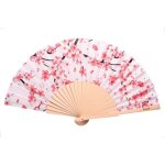 �ventail original sakura. �ventail en bois moderne et amusant. �ventail blanc et rose. dimensions: 425 ...