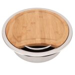 Évier pour camping - car - mxzzand - modèle rond - acier inoxydable 304 - diamètre 360mm - installation ... Évier pour camping - car - mxzzand - modèle rond - acier inoxydable 304 - diamètre 360mm - installation ...