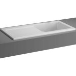 �vier c�ramique blanc brillant vitra arkitekt 1 grand bac 1 �gouttoir