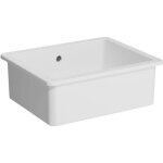 Evier c�ramique blanc vitra arkitekt 1 bac