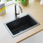 Vidaxl evier de cuisine fait  la main evier encastr evier rectangulaire vier  vasque maison intrieur ...
