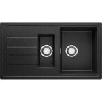 Primagran evier cuisine en granit graphite 90x50cm lavabo 15 bacs + accessoire �vier � encastrer au meuble ...