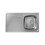 Evier 1 bac avec �gouttoir hansgrohe s21 inox