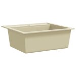vier de cuisine - omabeta - granit beige - 1 bac - rectangulaire - rsistant  la chaleur