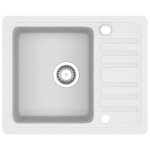 Évier de cuisine - salalis - sp062159 - granit blanc - 1 bac - réversible Évier de cuisine - salalis - sp062159 - granit blanc - 1 bac - réversible