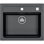 Evier à encastrer - granit - noir - 1 bac - 59 x 50 cm - atrox - stradour Evier à encastrer - granit - noir - 1 bac - 59 x 50 cm - atrox - stradour