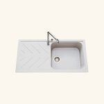 �vier granit blanc luisina arpege 1 grand bac 1 �gouttoir