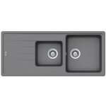 vier granit gris schock element 2 bacs 1 gouttoir