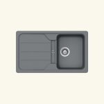 vier granit gris schock formhaus 1 bac 1 gouttoir