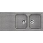 vier granit gris schock viola 2 bacs 1 gouttoir