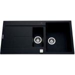 vier granit noir luisina tam tam 1 bac 1 / 2 - 1 gouttoir