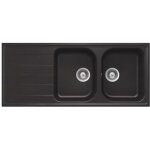 �vier granit noir schock viola 2 bacs 1 �gouttoir