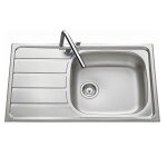 �vier inox lisse luisina rock 1 grand bac 1 petit �gouttoir