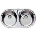 Évier - teka - dr - 80 2c - 2 bacs - métal - gris - inox Évier - teka - dr - 80 2c - 2 bacs - métal - gris - inox