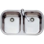 Evier - teka - stylo 2c - inox 18 / 10 - 2 cuves - vidage manuel