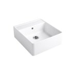 Evier timbre office villeroy et boch tradition stone white ceramicplus avec vidage manuel