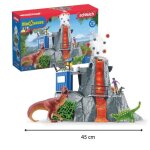 Expdition au grand volcan 1 figurine de chercheuse et 2 jouets dinosaures pour enfants ds 5 ans schleich ...