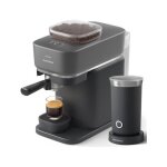 Machine à expresso baristina bar303 / 60 cafetière à grain noire + mousseur à lait Machine à expresso baristina bar303 / 60 cafetière à grain noire + mousseur à lait