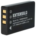 Extensilo 1x batterie compatible avec toshiba camileo x100 h30 appareil photo (1800mah 37v li - ion)