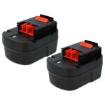 Extensilo 2x batterie compatible avec black & decker firestorm fsd122 fs12psk outil �lectrique (3300 ...